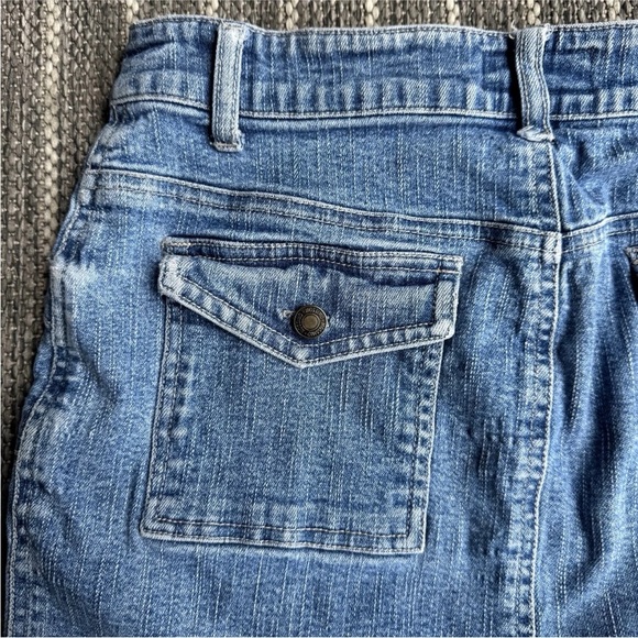 Mossimo Vintage Y2K Denim Jean Micro Mini Skirt Light Wash Festival Sz Womens 7 - Picture 5 of 7